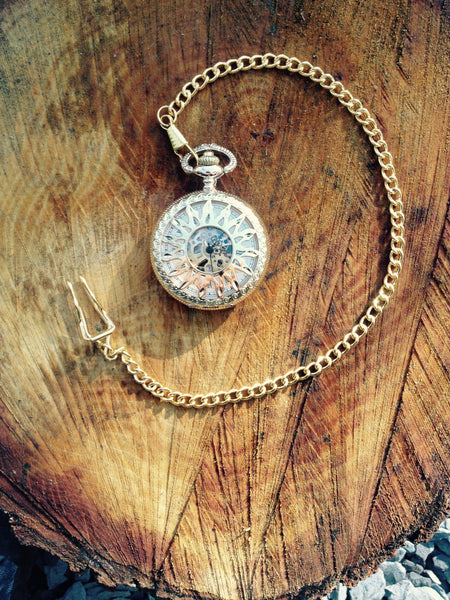 A new collection Sunburst Mechanical Pocket Watch