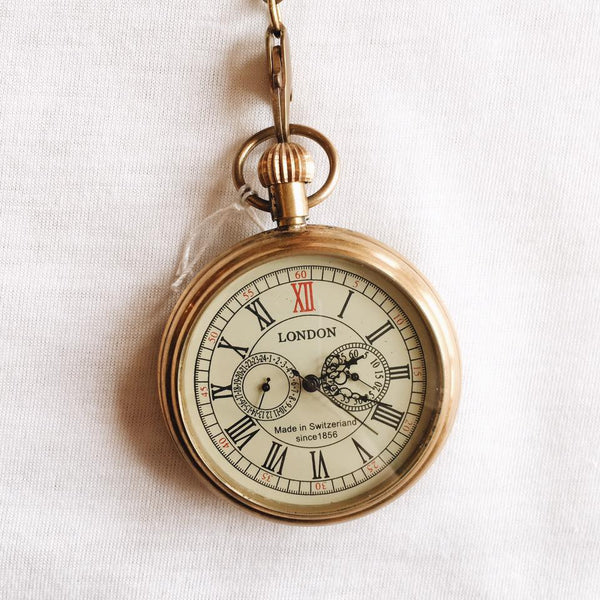 Victorian Mechanical brass Pocket Watch