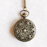 Swirl Flower Pocket Watch