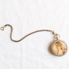 French Pre Raphaelite Mechanical Pocket Watch